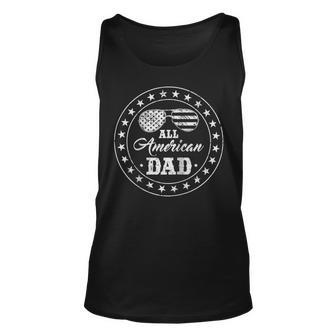 All American Dad Funny 4Th Of July Patriotic Usa Flag Unisex Tank Top - Seseable