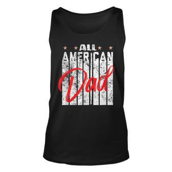All American Dad Retro 4Th Of July Cool & Funny Melanin Art Unisex Tank Top - Seseable
