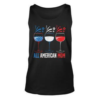 All American Mom 4Th Of July Pride Patriot Flag Mother V2 Unisex Tank Top - Seseable