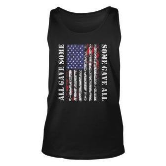 All Gave Some Some Gave All 4Th Of July Us Flag Unisex Tank Top | Mazezy