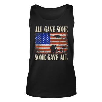 All Gave Some Some Gave All Veterans Gifts Unisex Tank Top - Thegiftio UK