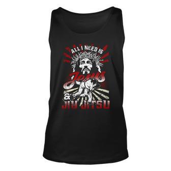 All I Need Is Jesus And Jiu Sitsu Combat Sport Dd Unisex Tank Top - Monsterry UK