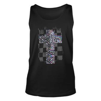 All I Need Today Is Racing And Jesus Unisex Tank Top | Favorety CA