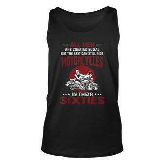 All Men Are Created Equal Ride Motorcycles Sixties Unisex Tank Top - Thegiftio UK