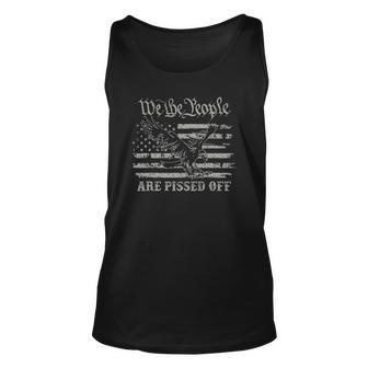 American Flag Bald Eagle We The People Are Pissed Off 4Th Of July Tank Top | Mazezy