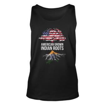 American Grown With Indian Roots - India Tee Unisex Tank Top | Mazezy