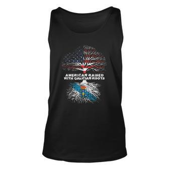 American Raised With Galician Roots Galicia Unisex Tank Top | Mazezy