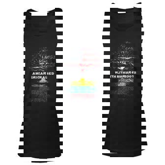 American Raised With Lithuanian Roots Lithuania Unisex Tank Top | Mazezy