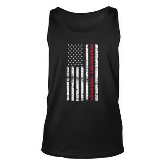 American Respiratory Therapist Us Flag 4Th Of July Unisex Tank Top | Mazezy