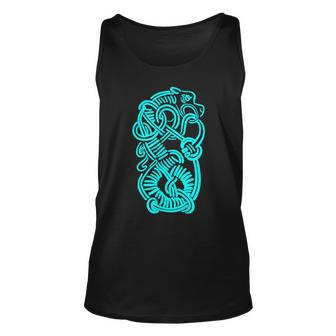 Ancient Viking Dragon Amulet For Nordic Lore Lovers V3 Unisex Tank Top - Seseable