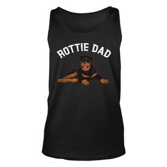 Animal Lover Men Pet Dog Daddy Rottie Dad Rottweiler Unisex Tank Top - Thegiftio UK