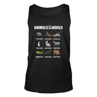 Animals Of The World Funny Rare Animals Memes Unisex Tank Top | Mazezy
