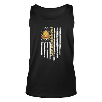 Army Transportation Corps American Flag Unisex Tank Top | Mazezy