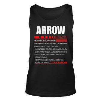 Arrow Fact Fact T Shirt Arrow Shirt For Arrow Fact Unisex Tank Top - Seseable