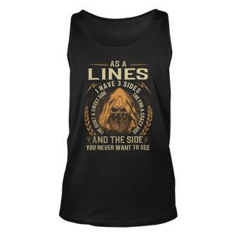 As A Lines I Have A 3 Sides And The Side You Never Want To See Unisex Tank Top