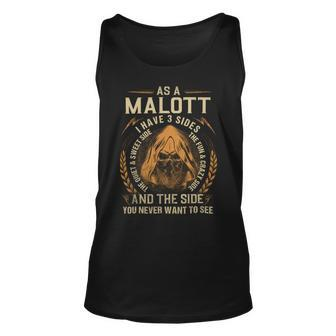 As A Malott I Have A 3 Sides And The Side You Never Want To See Unisex Tank Top - Seseable