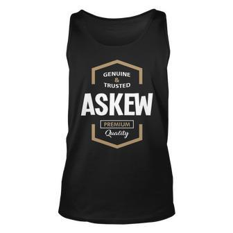 Askew Name Gift Askew Premium Quality Unisex Tank Top - Seseable