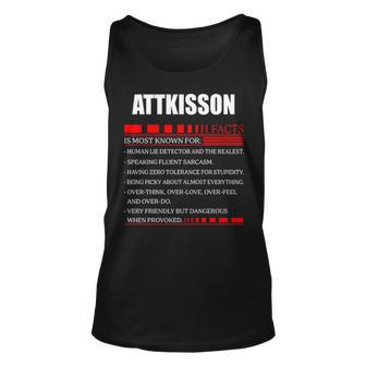 Attkisson Fact Fact T Shirt Attkisson Shirt For Attkisson Fact Unisex Tank Top - Thegiftio UK