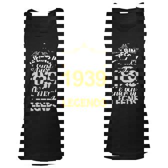 August 1939 Birthday Life Begins In August 1939 V2 Unisex Tank Top - Seseable