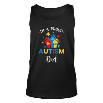 Autism Awareness S Im A Proud Autism Dad Unisex Tank Top | Mazezy