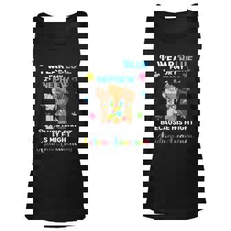 Autism Nephew Uncle Aunt Autistic Ribbon Rise Hands Unisex Tank Top - Thegiftio UK