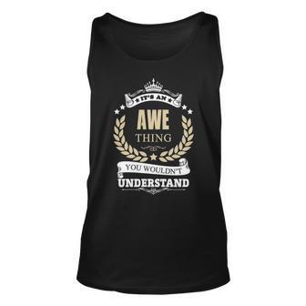 Awe Shirt Personalized Name Gifts T Shirt Name Print T Shirts Shirts With Name Awe Unisex Tank Top - Seseable