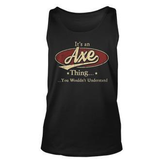 Axe Shirt Personalized Name Gifts T Shirt Name Print T Shirts Shirts With Name Axe Unisex Tank Top - Seseable