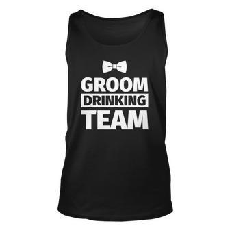 Bachelor Party - Groom Drinking Team Unisex Tank Top | Mazezy