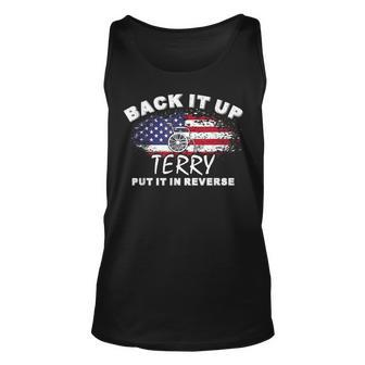 Back It Up Terry Put It In Reverse 4Th Of July Fireworks Unisex Tank Top - Seseable
