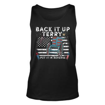 Back Up Terry Put It In Reverse Firework Funny 4Th Of July V2 Unisex Tank Top - Seseable