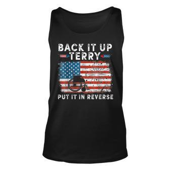 Back Up Terry Put It In Reverse Firework Funny 4Th Of July V8 Unisex Tank Top - Seseable