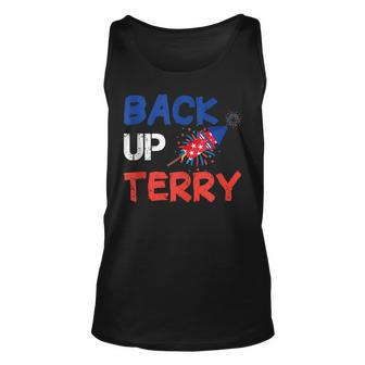 Back Up Terry Put It In Reverse Funny 4Th Of July Fireworks V2 Unisex Tank Top - Seseable