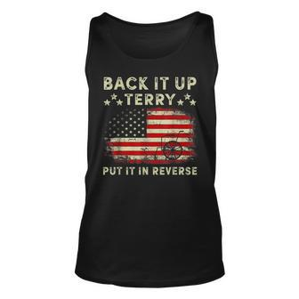 Back Up Terry Put It In Reverse Funny 4Th Of July V2 Unisex Tank Top - Seseable