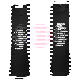 Baseball American Flag USA 4Th Of July Independence Day Unisex Tank Top - Monsterry