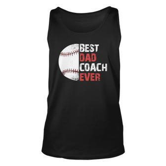 Baseball Coach Baseball Daddy Coach Dad Father Unisex Tank Top | Mazezy
