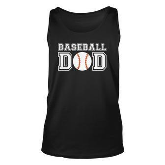 Baseball Dad Baseball Gift For Father Baseball Unisex Tank Top | Mazezy