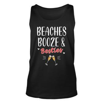 Beaches Booze And Besties Bachelorette Beach Vacation Summer Unisex Tank Top - Thegiftio UK
