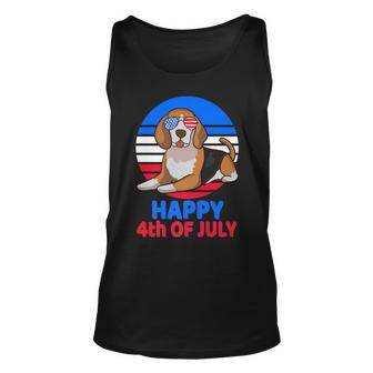 Beagle 4Th Of July For Beagle Lover Beagle Mom Dad July 4Th Unisex Tank Top - Seseable
