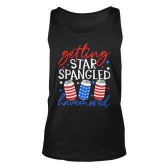 Beer Can 4Th Of July Time To Get Star Spangled Hammered Unisex Tank Top - Seseable