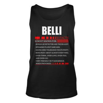 Belli Fact Fact T Shirt Belli Shirt For Belli Fact Unisex Tank Top - Seseable