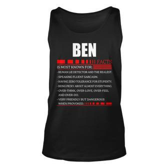 Ben Fact Fact T Shirt Ben Shirt For Ben Fact Unisex Tank Top - Seseable