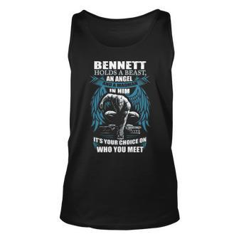 Bennett Name Gift Bennett And A Mad Man In Him Unisex Tank Top - Seseable