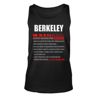 Berkeley Fact Fact T Shirt Berkeley Shirt For Berkeley Fact Unisex Tank Top - Seseable