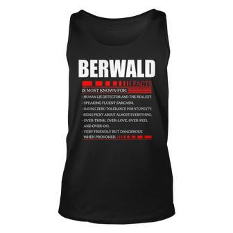 Berwald Fact Fact T Shirt Berwald Shirt For Berwald Fact Unisex Tank Top - Seseable