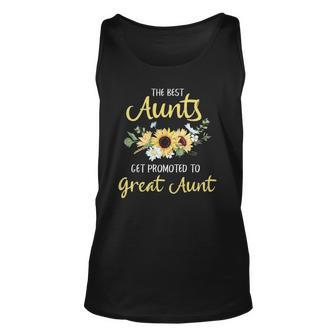 Womens The Best Aunts Get Promoted To Great Aunt New Great Aunt Tank Top | Mazezy