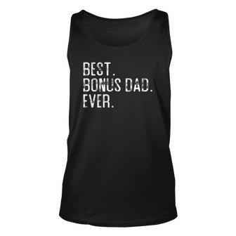 Best Bonus Dad Ever Fathers Day Gift For Step Dad Unisex Tank Top | Mazezy