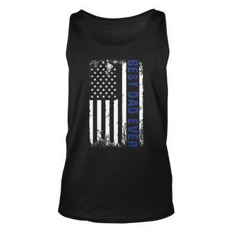 Best Dad Ever Military Pride - 4Th Of July Usa Flag Unisex Tank Top - Seseable