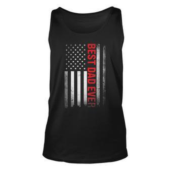 Best Dad Ever Usa Flag American 1St Time Daddy Fathers Day Unisex Tank Top - Monsterry DE