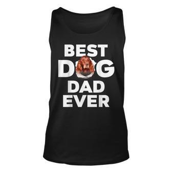 Best Dog Dad Ever Irish Setter Lovers Unisex Tank Top - Thegiftio UK