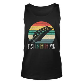Best Guitar Dad Ever Music Chords Father Musician Unisex Tank Top - Monsterry CA